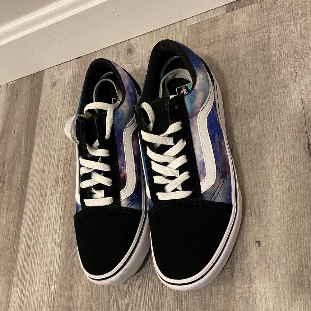Vans Galaxy Black and White Sneakers